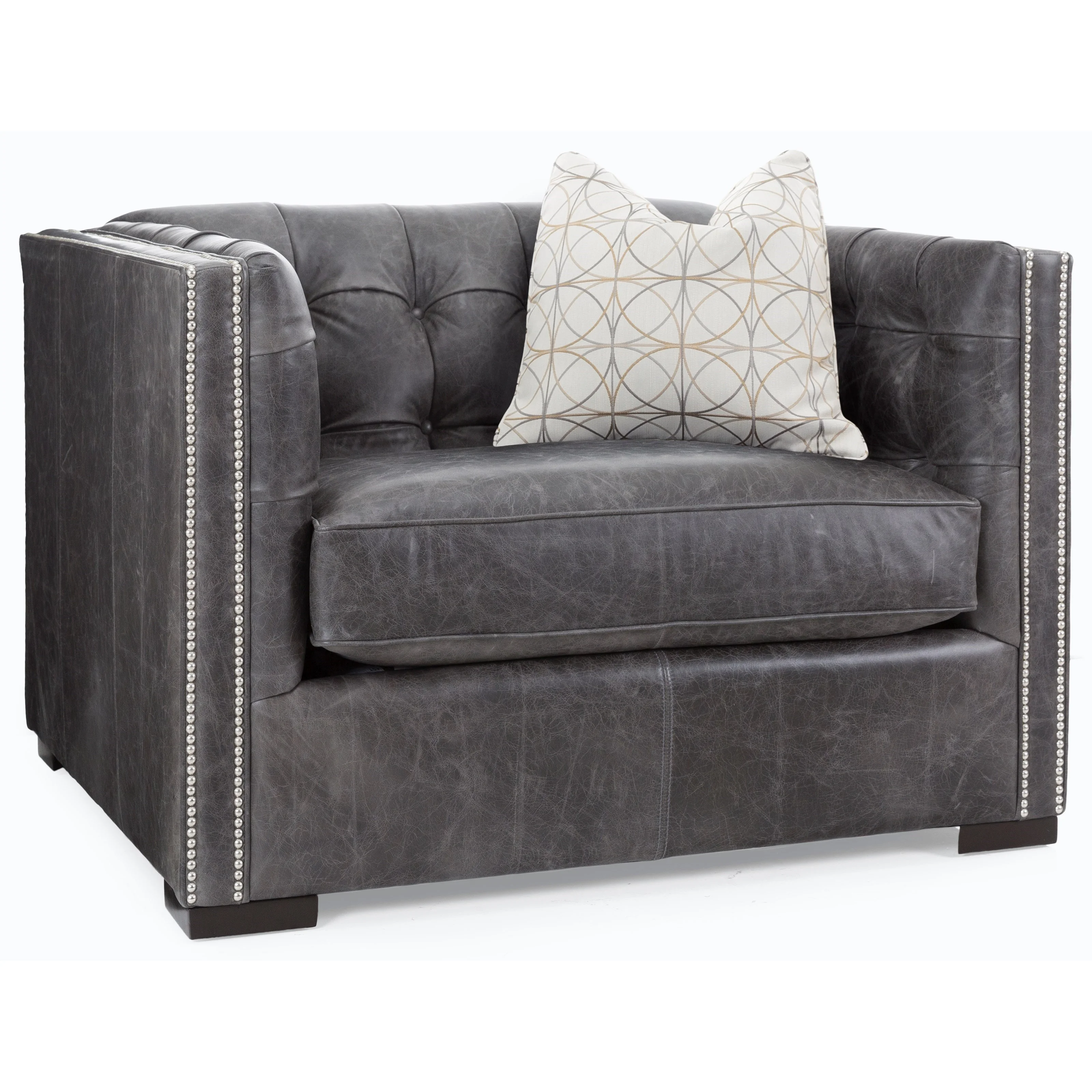 DecorRest 7393 Series 7393 CHAIR N HALF Chair and a Half with Button